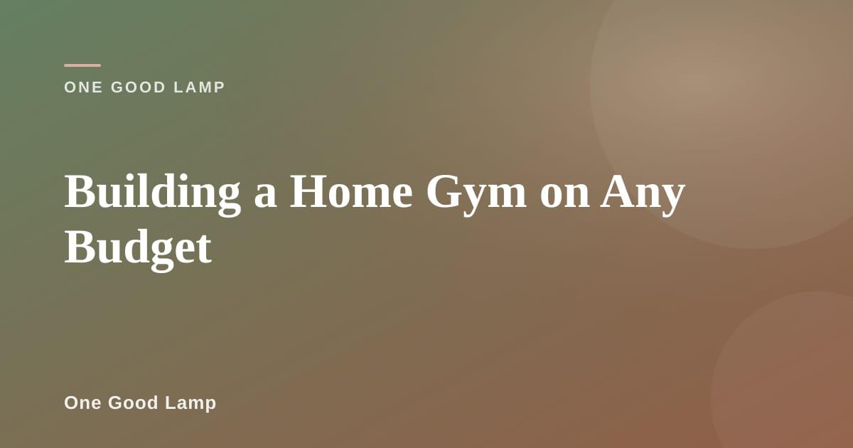 Clean home gym setup with dumbbells, mat, and resistance bands