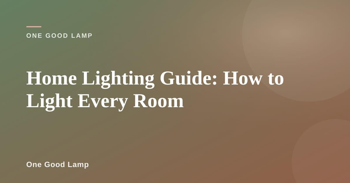 Living room with layered lighting — floor lamp, table lamp, and overhead fixture