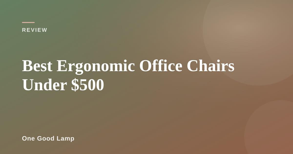 Ergonomic office chair at a clean desk setup